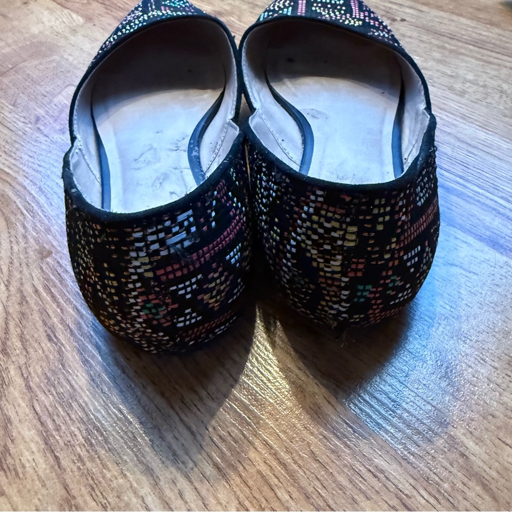 Colorful Patterned Women's Flats - Picture 4 of 7